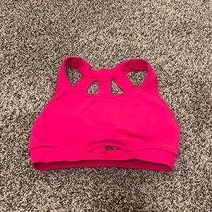 Alphalete Trinity Bra- Pink, size small